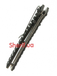 15301202 Нож MIL-TEC G10 Stone Washed Black-6