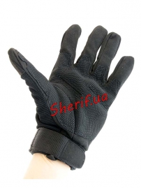 Перчатки Blackhawk FF с д/р+пл.кост. Black-4