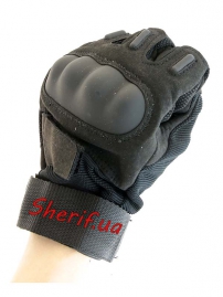 Перчатки Blackhawk FF с д/р+пл.кост. Black-5