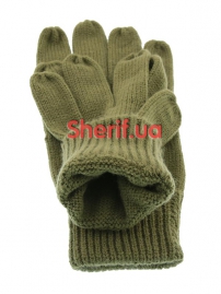 Перчатки MIL-TEC зимние вязаные Olive-3
