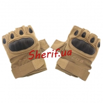 Перчатки б/п CQB HF + плас. кост. TAN-2