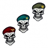 Шеврон Skull, red, (М-ТМ)