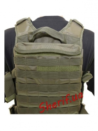 Разгрузочный жилет с системой Molle Olive-3