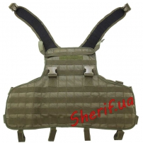 Разгрузочный жилет с системой Molle Olive-7