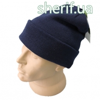 Шапка акрилова тонкого в'язання (Blue) 12133003