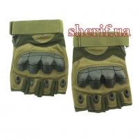 Tactical gloves fingerless olive