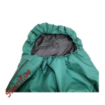 Спальник-кокон (зеленый в черном чехле)-4