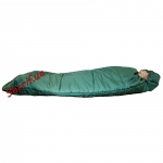 Спальник-кокон (зеленый в черном чехле)-6