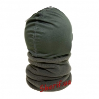 Balaclava scarf-pipe with head compartment Max Fuchs Olive