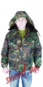 Jacket winter NATO 'TITAN' camouflage, fur comes unfastened