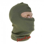 Balaclava OLIVE 1 holes. cotton