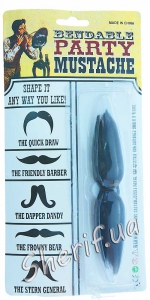 Mustache carnival with a ring