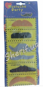 False mustache set 6 pcs