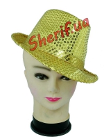 Shiny hat with sequins