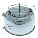 Stainless steel kettle with tea strainer