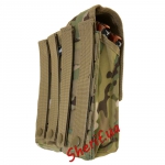 Подсумок для магазинов АК47 двойной MIL-TEC Multicam вид сзади