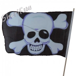 Pirate flag 45x30cm (height 70 cm) black