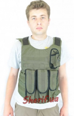 Unloading vest 'Landing' Olive, under plates