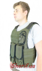 Unloading vest 'Landing' Olive, under plates