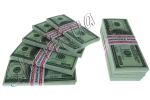Сувенірна пачка купюр по 100 доларів