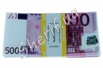 Souvenir bundle of banknotes of 500 euros