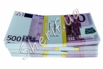 Souvenir bundle of banknotes of 500 euros