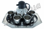 A set of dishes (tray, cups, teapot)