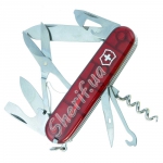 Ніж Victorinox Climber 1.3703.T напівпрозорий червоний