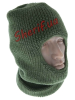 Susp.winter mask-stocking OLIVE