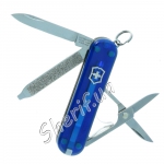 Ніж Victorinox Classic SD 0.6223.Т2 напівпрозорий синій
