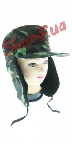 Кепка Альфа+мех Лес т.к Саржа 8