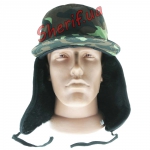 Кепка Альфа+мех Лес т.к Саржа 6