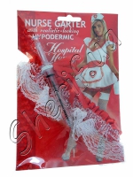 Nurse's garter + syringe