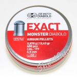 Air cooler JSB Monster 4.52 mm 0.87 gr. (400 pcs/pack)/JSB Match Diabolo Exact Monster Bullets 4.52mm, 0.87g 400pcs