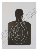 Target 210x297 mm "Dark human outline" (1pack*25 pcs)