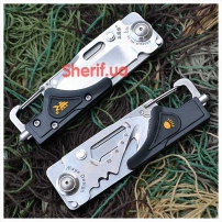 Мультитул Sanrenmu 6050 Pocket EDC Folding Knife Multi Toolkit Screwdriver Belt Cutting LED Bottle-2