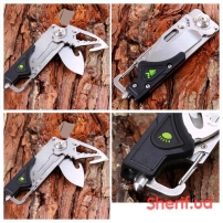 Мультитул Sanrenmu 6050 Pocket EDC Folding Knife Multi Toolkit Screwdriver Belt Cutting LED Bottle-3