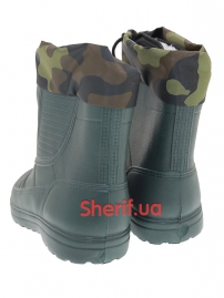 Сапоги-галоши ГП05 ЭВА с манжетом, мех. чулок, зеленые-3