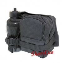 Сумка MIL-TEC поясная с фляжкой Black, 13511002-2