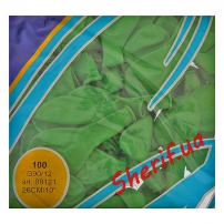 Воздушный шарик 10(26см) зеленый 100шт 2