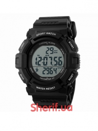 Skmei 1116 Black watch with pedometer