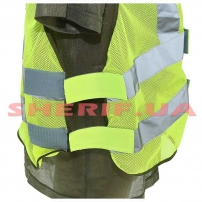 Жилет светоотражающий Полиция зеленый-4