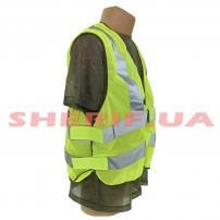 Жилет светоотражающий Полиция зеленый-3