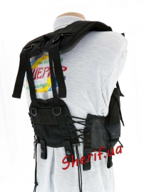 Жилет разгрузочный MIL-TEC US (6 подсумков) Black, 10714002-2