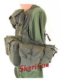 Жилет MIL-TEC тактический модульный (8карм.) OLIVE, 10712101-2