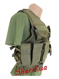 Жилет MIL-TEC разгрузочный USMC OLIVE, 10720001-2