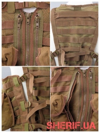 Жилет тактич. MIL-TEC модульная система (8 карм.) Coyote-2