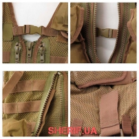 Жилет тактич. MIL-TEC модульная система (8 карм.) Coyote-3