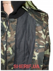Pea jacket camouflage with lining