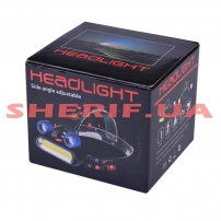 Фонарь на лоб Police JR-2200-COB+2LTS, 2х18650 (3xAA), ЗУ micro USB-3